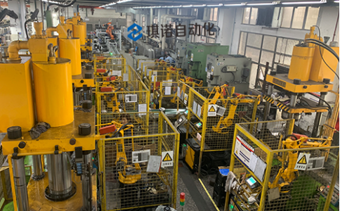 四軸關節機器人-啤酒桶拉伸焊接